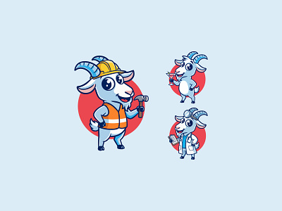 Goat Logo branding branding design character illustration design goat goat illustration goat logo goat logo design goat mascot goat mascot logo goat vector logo graphic design illustration logo logo design mascot logo sheep sheep logo sheep logo design vector
