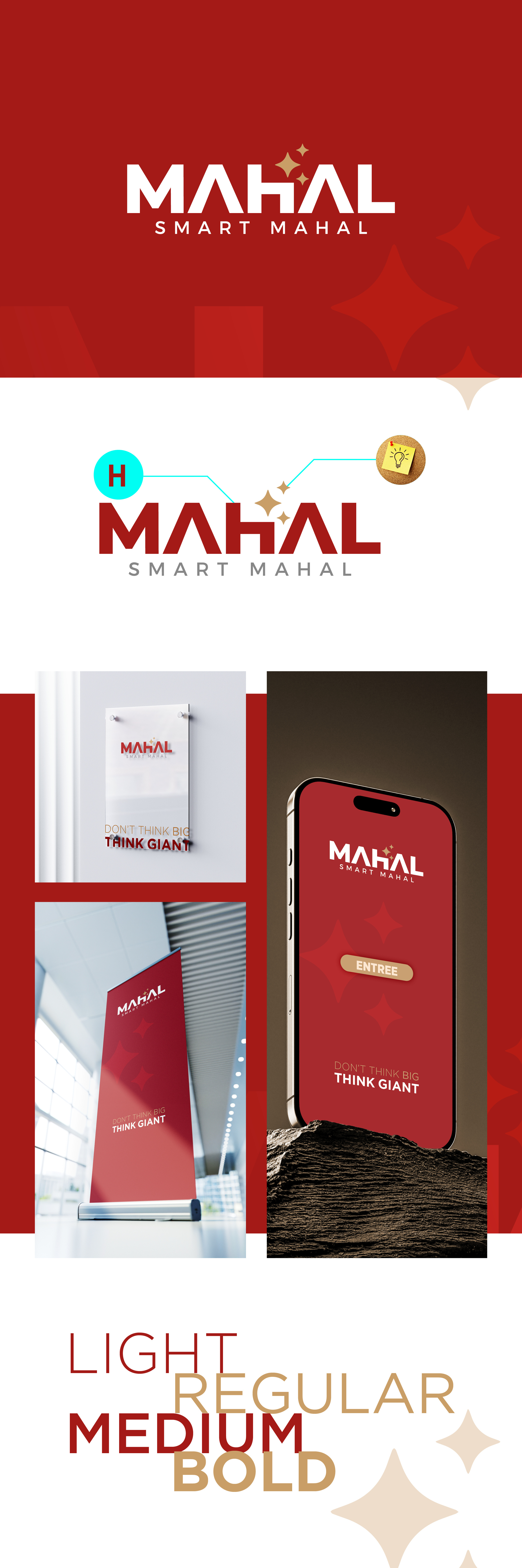 Branding SMART MAHAL brand branding design graphic design logo maroc morocco typographie ui