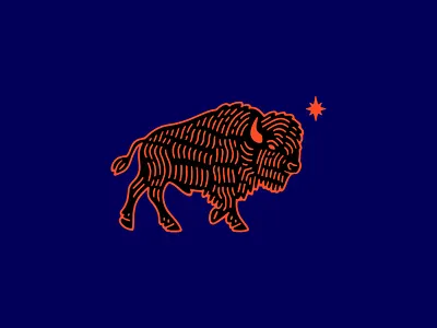 Bison animal bison branding buffalo design freedom graphic design icon iconic illustration logo logo design nature powerful spirit strong vector western wildlife