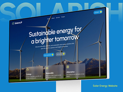 Solarish - Solar Energy Website Design figma figma website figmadesign renewable solar solar power solarenergy solarish solarpower ui ui design uiux user interface design ux design web design website