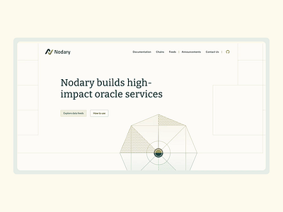 Nodary — Web3 Oracle Platform desktop version Website api api3 blockchain crypto data services design ethereum landing product design ui ux uxui web web design web3