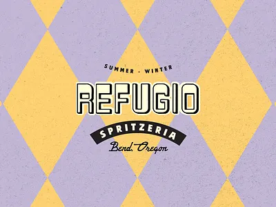 Refugio Logo Design alpine art deco brand design branding chalet design graphic design illustration italian logo logo design refugio restaurant