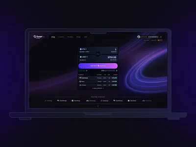 Swapr — Decentralized Exchange Website blockchain crypto defi design dex ethereum identity product design ui ui design ux uxui web3