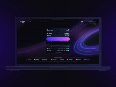Swapr — Decentralized Exchange Website blockchain crypto defi design dex ethereum identity product design ui ui design ux uxui web3