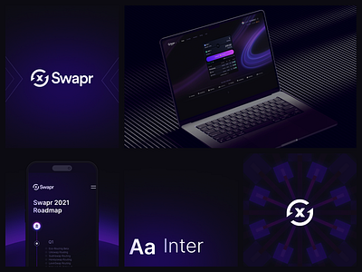 Swapr — Decentralized Exchange Visual Style blockchain brand identity brandidentity crypto defi design dex graphic design product design ui branding ui design uxui visual identity web3