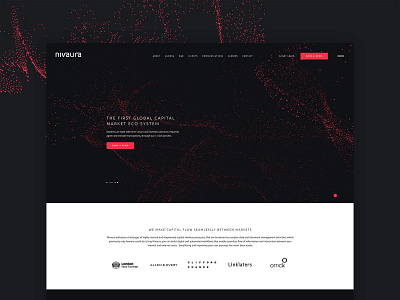 Nivaura brand exploration branding design logo three.js ui web design website