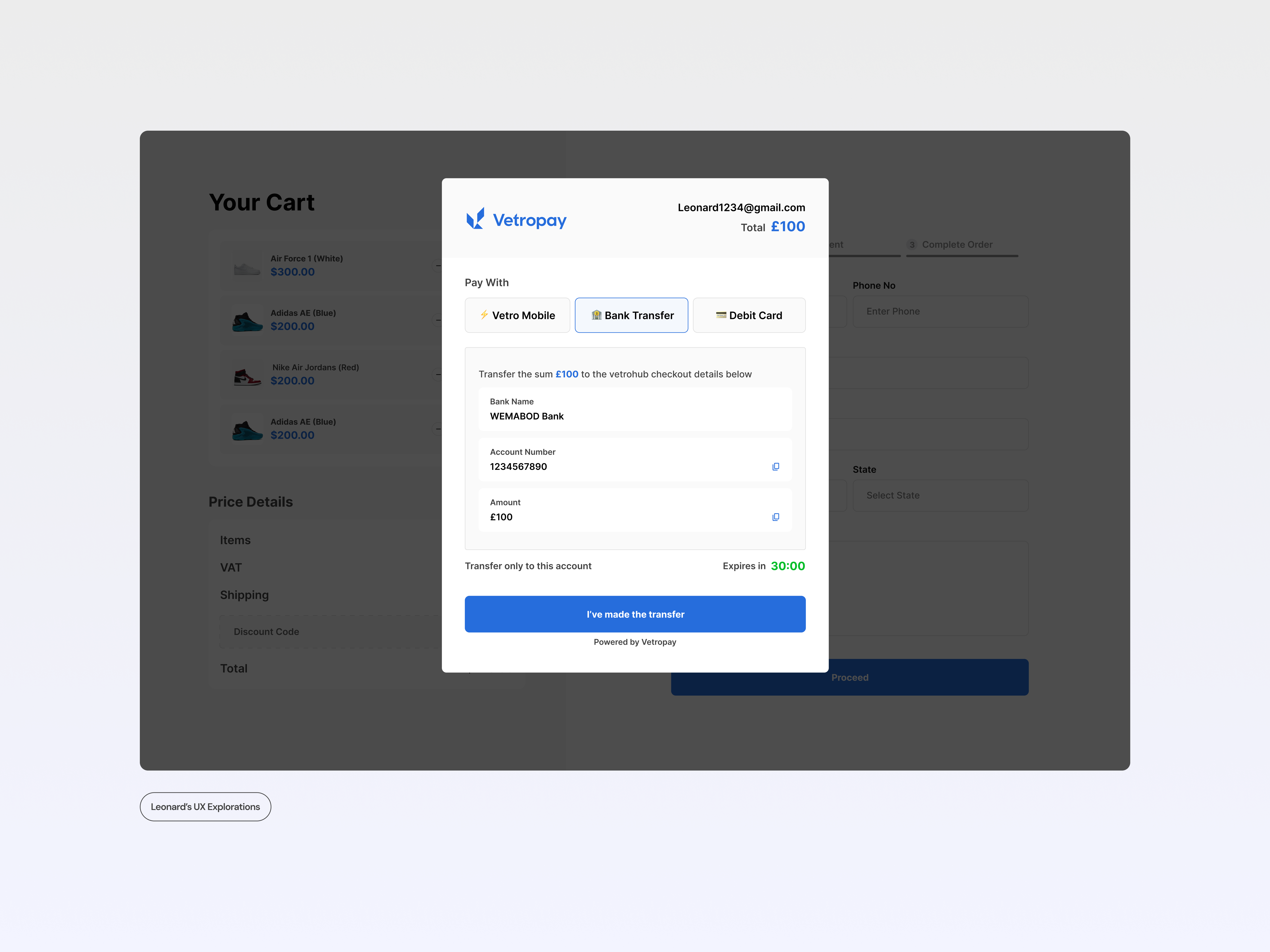 Payment Gateway UI by Leonard Victor on Dribbble