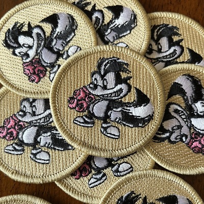 Skunks and Roses Patrol Patch branding design graphic design illustration logo