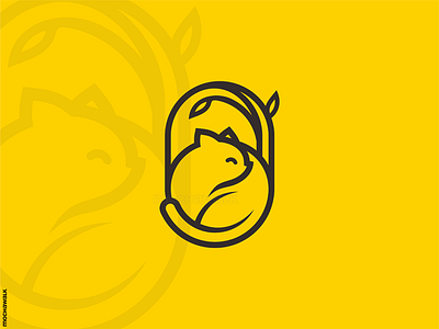 Cat Logo adorable animal calm cat cute design emblem illustration kawaii kitten kitty lineart logo logodesign logomark neko playful sleep sleeping