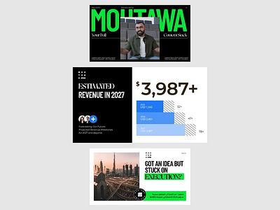 Mohtawa: Content Platform Branding - Pitchdeck agency ai branding branding pitchdeck business pitch clean content creator deck design digital agency google slide graphic design key note layout design motion graphics presentation presentation design slide slide deck typography