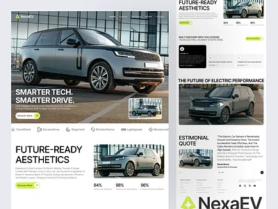 Car Showroom Landing Page auto dealer auto landing auto website car catalog car display car interface car market car showroom design landing page showroom page ui ui kit ux vehicle sales