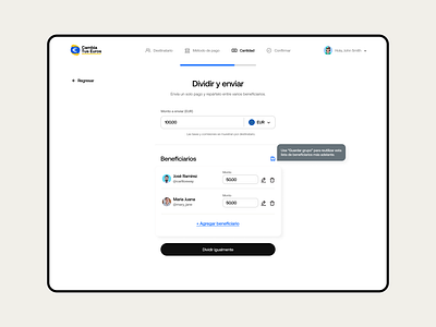 Send money app cash clean dashboard euro fintech flat layout recipient send money ui ux web wizard