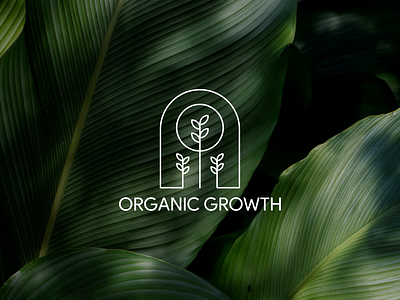 Organic Growth Logo Design, Brand Identity brand brand design brand identity branding design flat icon line art lineart logo logo design logodesign logomark minimal modern organic organic logo rebranding simple visual identity