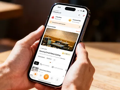 Fuenak.AI - Restaurant Finder ai chat clean design fast food finder finder ai food gps menu mobile app mockup modern order restaurant restaurant finder restaurant finder app ui