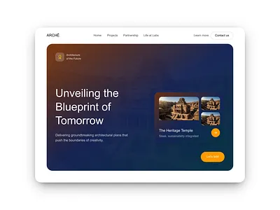 “Futuristic Architecture Website – Hero Section Exploration” animation architecture conceptdesign designinspiration landingpage ui uidesign uiux uxdesign
