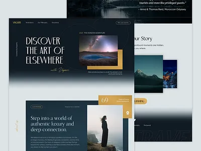 Vagari Travel – Landing Page Design adventure creative graphic design landing page travel ui uiux vagari web website world