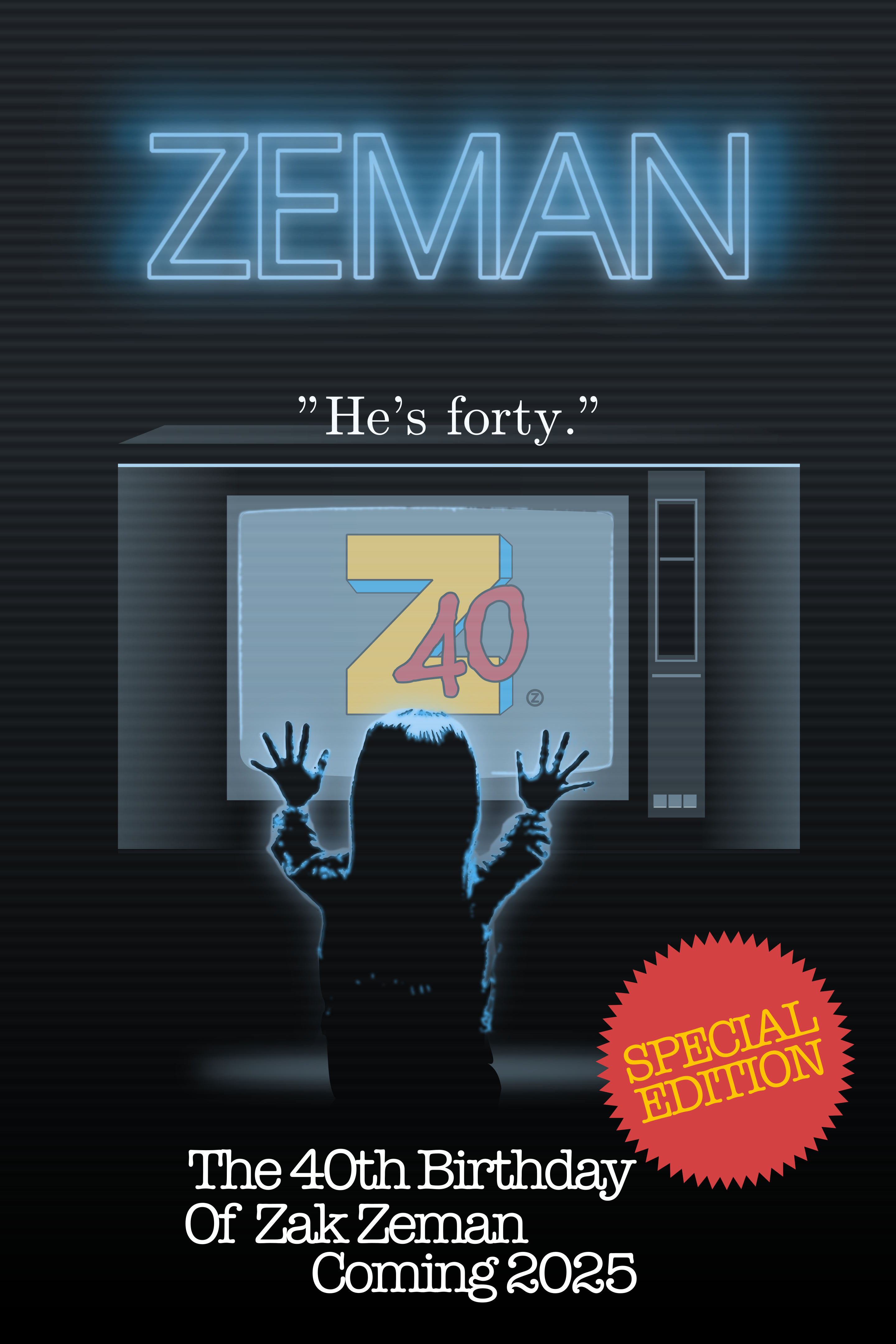 ZZ40 Poster birthday celebration illustration movie party poster shunte88 vector zz