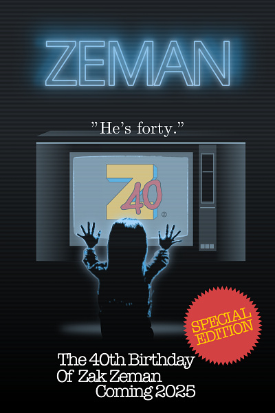 ZZ40 Poster birthday celebration illustration movie party poster shunte88 vector zz