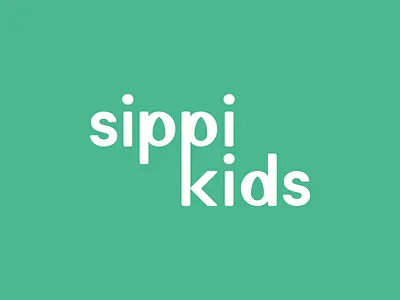 sippi kids - Logo Design Work bost creative design drink droplet energy letter logo logo design modern nutrition playful power simple water drop