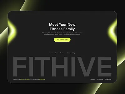 CTA & Footer of fihive cta footer landing page nizam ui design website design
