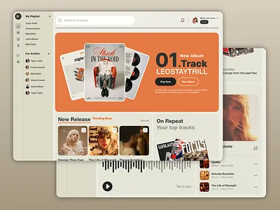 Drift FM Music Player creative drift fm graphic design music player playsit ui uiux web website