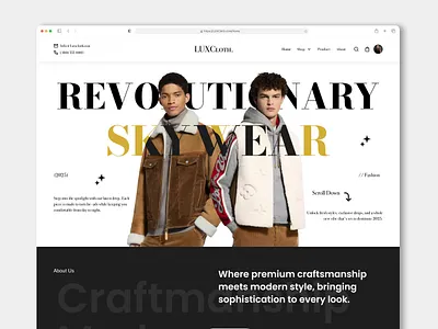 LUXCloth. – Premium Fashion E-Commerce Website e commerce shop e commerce shop web figma landing page landing page design luxury luxury cloth landing page ui ui deisgn ui designer uiux uiux design uiux designer ux ux design ux designer web design web designer