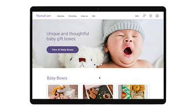 Mama Care - Website Design Prototype prototype ui