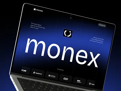 Monex - Digital agency website header agency agency website company website digital agency website digital website header landing page landingpage monex studio design ui design uiux design
