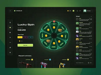 Modus CS Roulette blockchain casino roulette cs go design cs roulette ui design gambling design gambling ui koncepted meris imamovic roulette ui ui design ux ui