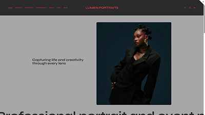 Lumen Portraits — Signature Package website
