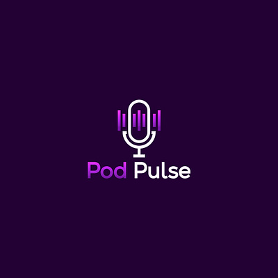 Pod Pulse – Minimal Mic & Soundwave Logo Design brand identity branding design design logo flat graphic design illustration logo logo design logos logotype minimal minimalist modern podcast pulse timeless timeless logo ui unique