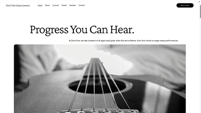 Don’t Fret Guitar Lessons — Signature Package website