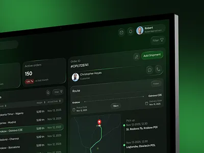 Logistic Dashboard Design courier service dashboard delivery app inventory logistics logistics mobile app management order parcel saas shipment shipping management tms tracking transportation transportation mobile app transportation service ui design uibillalbd