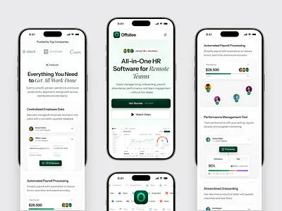 👥 HR Landing Page Responsive Design clean ui design hr landing page hr management ui hr saas hr software ui hr website design landing page minimal layout mobile first design mobile responsive design mobile view design modern web ui responsive design responsive landing page saas saas design saas landing page ui design ui ui design ux design