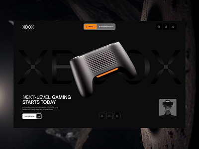 Xbox- Website Hero animation dark mode dark mode web design futuristic futuristic design gaming gaming website hero hero section inspiration modern design modern hero motion graphics ui ui design uidesign uiux website