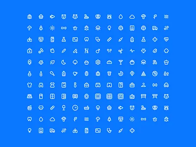 Outline Icons - Lookscout Design System clean design icon set iconography icons outline ui user interface ux vector