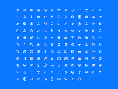 Outline Icons - Lookscout Design System clean design icon set iconography icons outline ui user interface ux vector