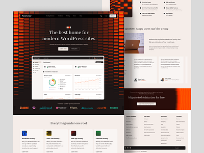 Hosting Provider Website Design data platfrom domain home page hosting hosting provider hosting providing landing page hosting providing website hosting service landing page management modern hosting website design saas uiux web 3 website