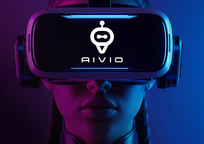 Aivio – AI Assistant Brand Identity 3d animation branding chatbot logo futuristic logo geometric shape logo graphic design logo minimal logo minimalist logo modern logo motion graphics symbol logo tech startup logo technology branding ui