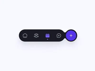 Floating App Navigation Concept appdesign darkmode interaction microinteraction mobileapp navbar navigation productdesign ui uidesign
