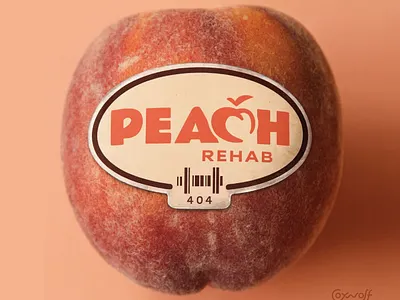 Peach Rehab - Identity Design ad design barcode branding brandmark designer fruit graphic design identity design logo logo design logo designer packaging design peach physical therapist print rehabilitation sticker therapy wordmark