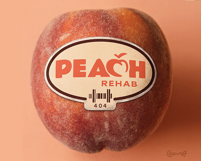 Peach Rehab - Identity Design ad design barcode branding brandmark designer fruit graphic design identity design logo logo design logo designer packaging design peach physical therapist print rehabilitation sticker therapy wordmark