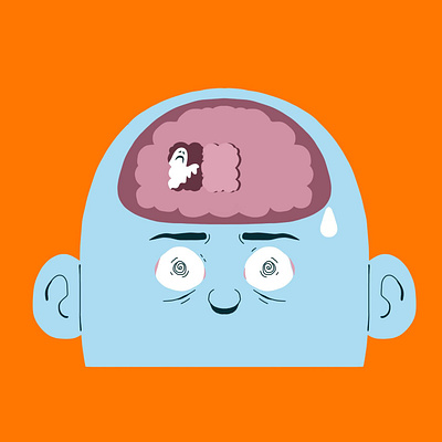 TODAY'S GHOSTS animation anxiety artwork branding concept depression flat flat illustration graphic design icon identity crisis illustration mental health minimalist motion graphics overthinking social media ui user interface vector