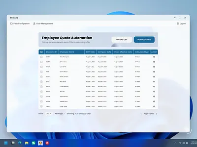 Employee Management Desktop App app dashboard design desktop ui uiux uxui web app