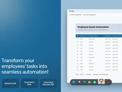 Employee Desktop App app dashboard desktop app employee app ui uiux