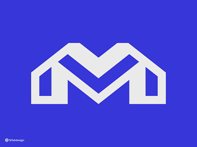 M Realestate Logo alphabet brand identity corporate costom letter creative finance home initial letter m lettermark logo logo mark logodesign mmm modern monogram realestate symbol