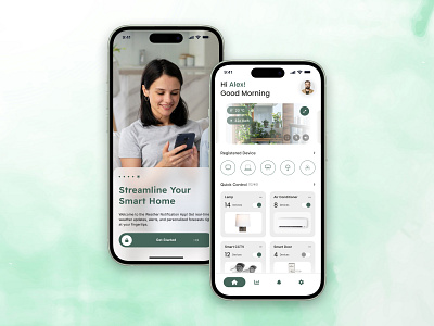 Smart Home App Design ambient design app design app development app ui glassmorphism home app ui ux home automation home control app iot design lifestyle app mobile app design smart device smart home app smart home app design smart home device smart home mobile app smart home ui smart security ui