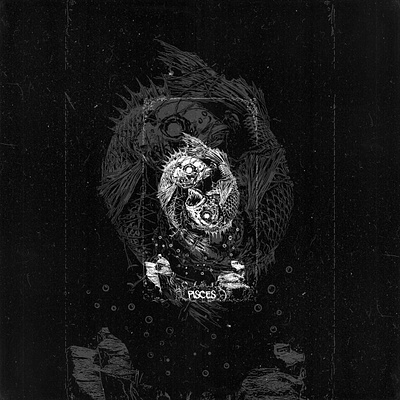 mystical pisces illustration astrology astronaut birthday gift horoscope nasa stars zodiac zodiac sign zodiac signs