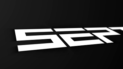 September animation motion graphics text animation vector animation