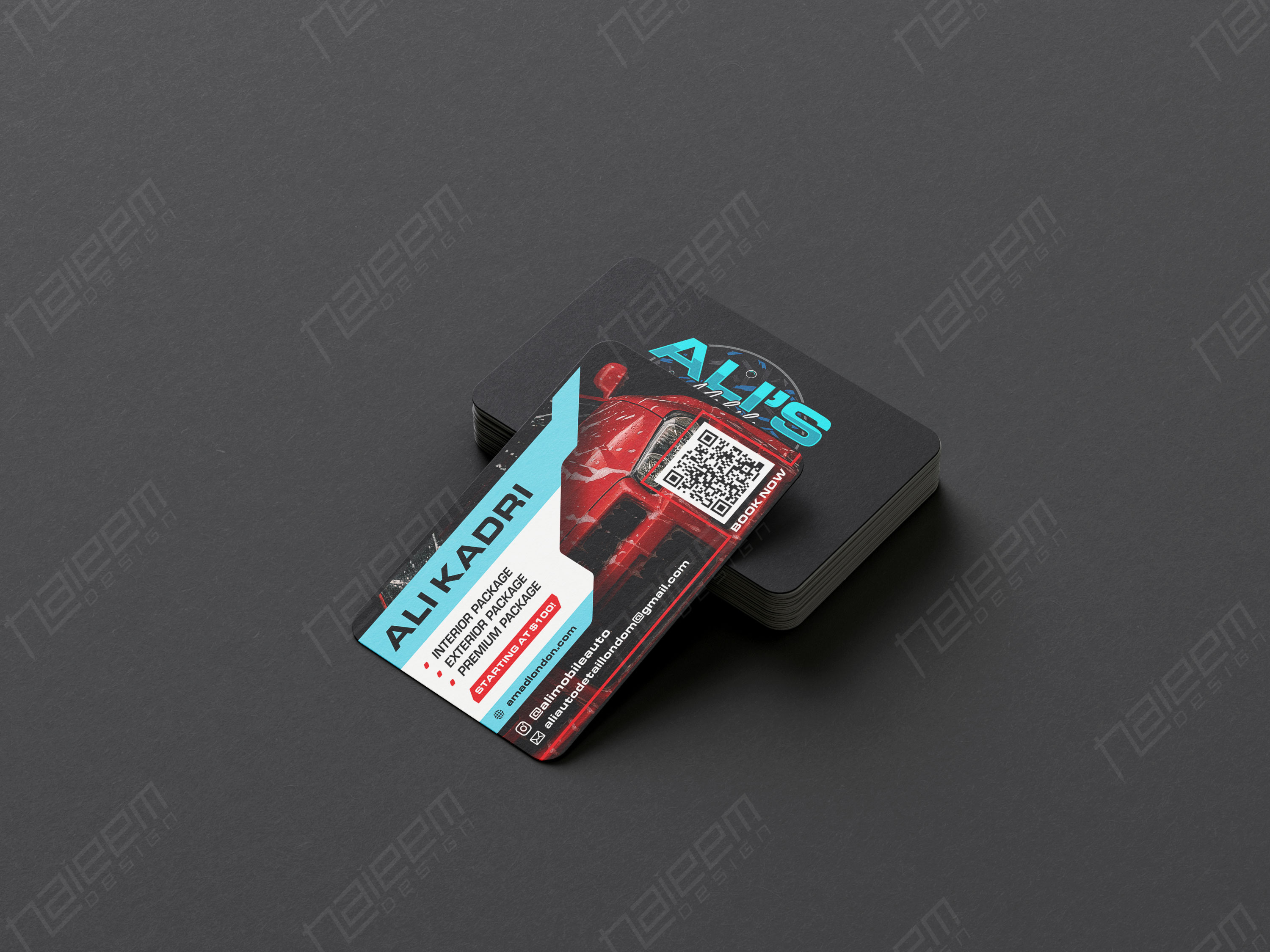 Car Detailing Business Card & Loyalty Card Design auto care loyalty card auto detailing business card auto detailing marketing automotive branding card automotive identity design car business branding car detailing brand identity car detailing loyalty card car detailing print design car detailing promotional card car wash business card detailing card template detailing service branding mobile car wash design mobile detailing card design modern business card design premium card layout professional auto card design qr code business card reward card template